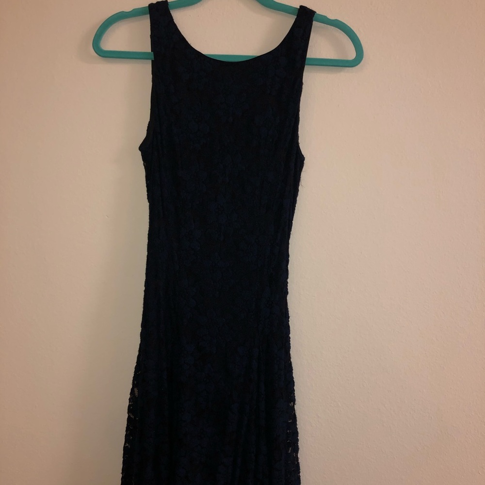 Altar’d State navy blue floral dress